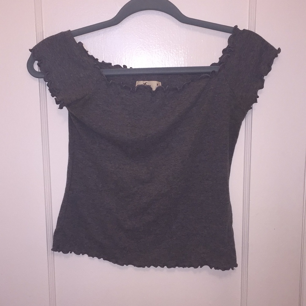 Hollister Grey Crop Top